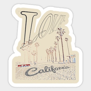 Love California Sticker